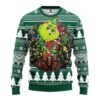 New York Jets Grinch Hug Ugly Christmas Sweater
