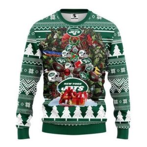 New York Jets Tree Ugly Christmas Sweater