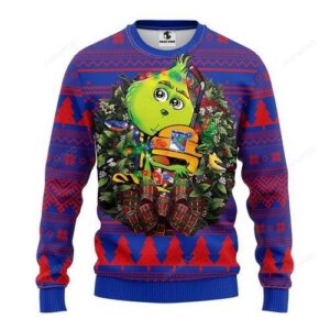 New York Rangers Grinch Hug Christmas For Fans Ugly Christmas Sweater