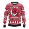Nfl Arizona Cardinals Grateful Dead Ugly Christmas Sweater