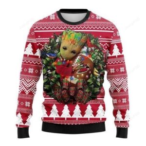 Nfl Arizona Cardinals Groot Ugly Christmas Sweater