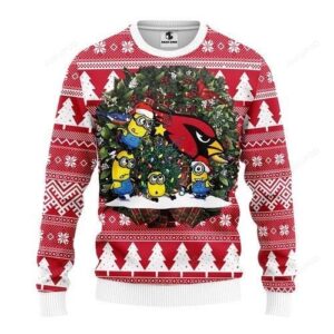 Nfl Arizona Cardinals Minion Ugly Christmas Sweater