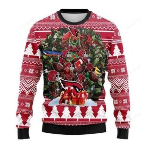 Nfl Arizona Cardinals Tree Christmas Ugly Christmas Sweater