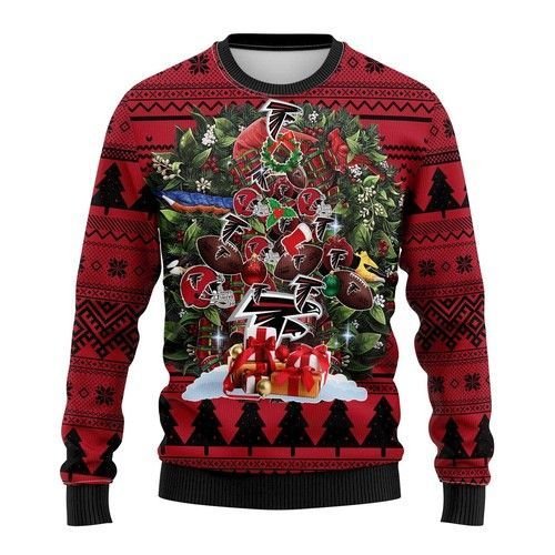 Nfl Atlanta Falcons Tree Christmas Ugly Christmas Sweater Nfl Atlanta Falcons Tree Christmas Ugly Christmas Sweater