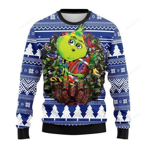 Nfl Buffalo Bills Grinch Hug Ugly Christmas Sweater Nfl Buffalo Bills Grinch Hug Ugly Christmas Sweater