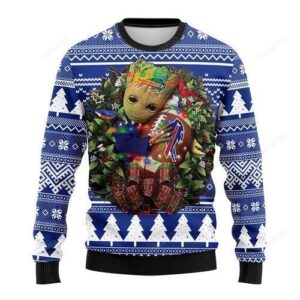 Nfl Buffalo Bills Groot Hug Ugly Christmas Sweater