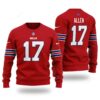 Nfl Buffalo Bills Josh Allen #17 Ugly Christmas Sweater