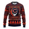Nfl Chicago Bears Grateful Dead Ugly Christmas Sweater