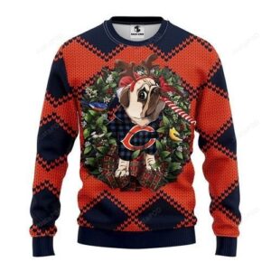 Nfl Chicago Bears Pug Dog Ugly Christmas Sweater