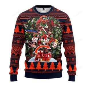 Nfl Chicago Bears Tree Christmas Ugly Christmas Sweater