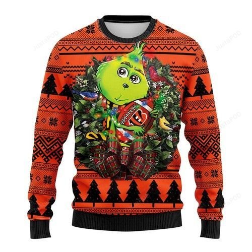 Nfl Cincinnati Bengals Grinch Ugly Christmas Sweater Nfl Cincinnati Bengals Grinch Ugly Christmas Sweater