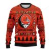 Nfl Cleveland Browns Grateful Dead Ugly Christmas Sweater