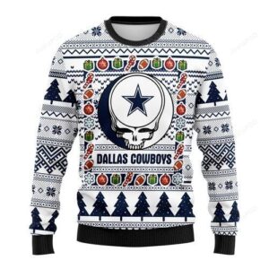 Nfl Dallas Cowboys Grateful Dead Ugly Christmas Sweater