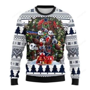 Nfl Dallas Cowboys Tree Christmas Ugly Christmas Sweater