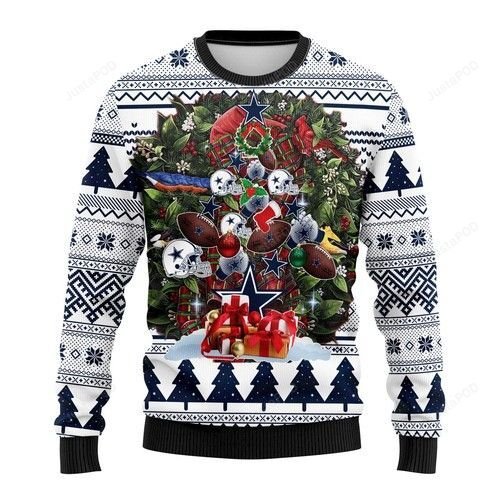 Nfl Dallas Cowboys Tree Christmas Ugly Christmas Sweater Nfl Dallas Cowboys Tree Christmas Ugly Christmas Sweater
