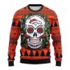 Nfl Denver Brocos Skull Ugly Christmas Sweater