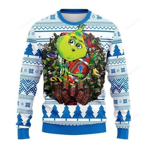 Nfl Detroit Lions Grinch Hug Ugly Christmas Sweater Nfl Detroit Lions Grinch Hug Ugly Christmas Sweater