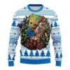 Nfl Detroit Lions Groot Hug Ugly Christmas Sweater