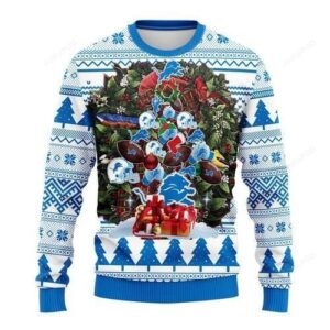 Nfl Detroit Lions Tree Christmas Ugly Christmas Sweater
