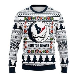 Nfl Houston Texans Grateful Dead Ugly Christmas Sweater