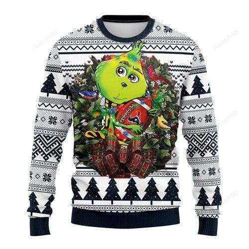 Nfl Houston Texans Grinch Hug Ugly Christmas Sweater Nfl Houston Texans Grinch Hug Ugly Christmas Sweater
