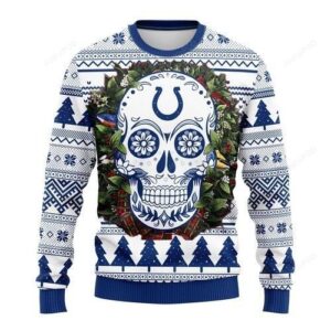 Nfl Indianapolis Colts Skull Ugly Christmas Sweater