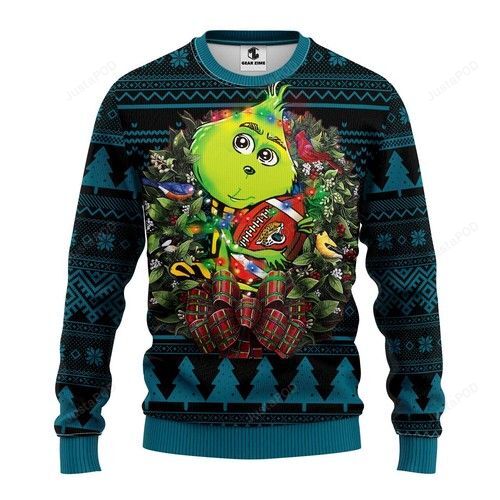 Nfl Jacksonville Jaguars Grinch Hug Ugly Christmas Sweater Nfl Jacksonville Jaguars Grinch Hug Ugly Christmas Sweater