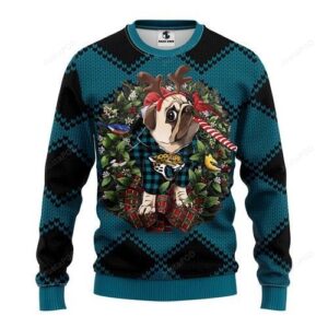 Nfl Jacksonville Jaguars Pug Dog Ugly Christmas Sweater