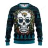 Nfl Jacksonville Jaguars Skull Flower Ugly Christmas Sweater