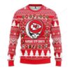 Nfl Kansas City Chiefs Grateful Dead Ugly Christmas Sweater