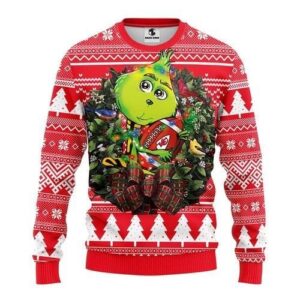 Nfl Kansas City Chiefs Grinch Hug GG Assortment Ugly Sweatshirt