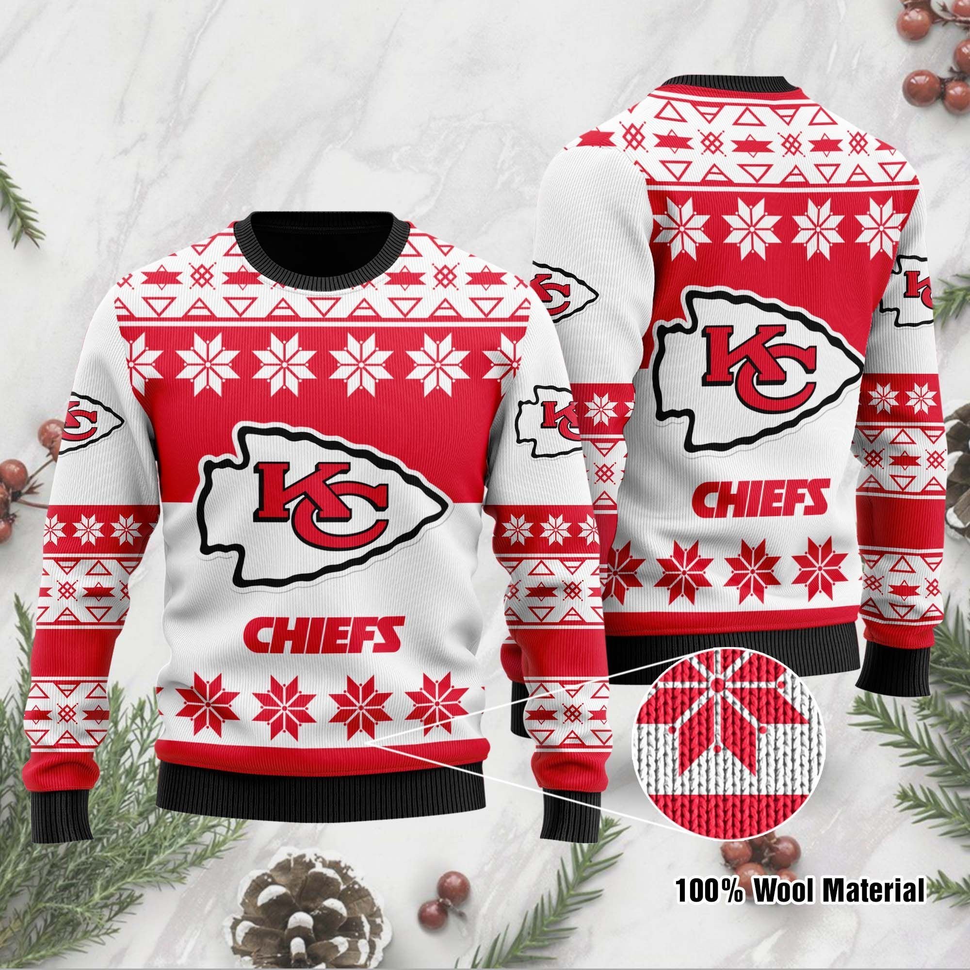 NFL KCC Ugly Christmas Sweater NFL KCC Ugly Christmas Sweater