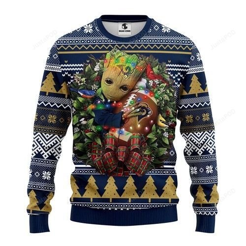 Nfl Los Angeles Rams Groot Hug Ugly Christmas Sweater Nfl Los Angeles Rams Groot Hug Ugly Christmas Sweater