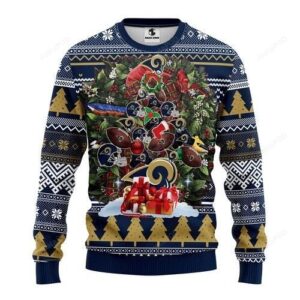Nfl Los Angeles Rams Tree Ugly Christmas Sweater