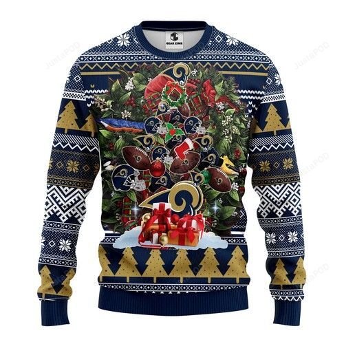 Nfl Los Angeles Rams Tree Ugly Christmas Sweater Nfl Los Angeles Rams Tree Ugly Christmas Sweater