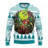 Nfl Miami Dolphins Grinch Hug Ugly Christmas Sweater