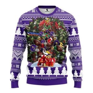 Nfl Minnesota Vikings Tree Christmas Ugly Christmas Sweater