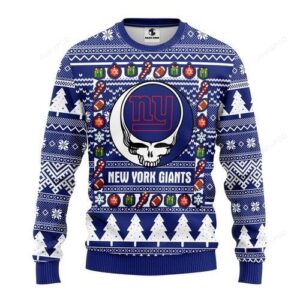 Nfl New York Giants Grateful Dead Ugly Christmas Sweater