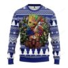 Nfl New York Giants Groot Hug Ugly Christmas Sweater