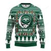 Nfl New York Jets Grateful Dead Ugly Christmas Sweater