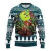 Nfl Philadelphia Eagles Grinch Hug Ugly Christmas Sweater