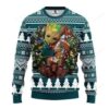 Nfl Philadelphia Eagles Groot Hug Ugly Christmas Sweater