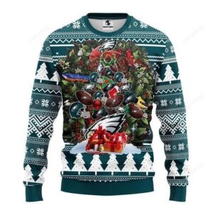 Nfl Philadelphia Eagles Tree Ugly Christmas Sweater