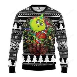 Nfl San Diego Chargers Grinch Hug Ugly Christmas Sweater