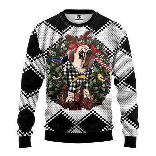 Nfl San Diego Chargers Pug Dog Ugly Christmas Sweater Nfl San Diego Chargers Pug Dog Ugly Christmas Sweater
