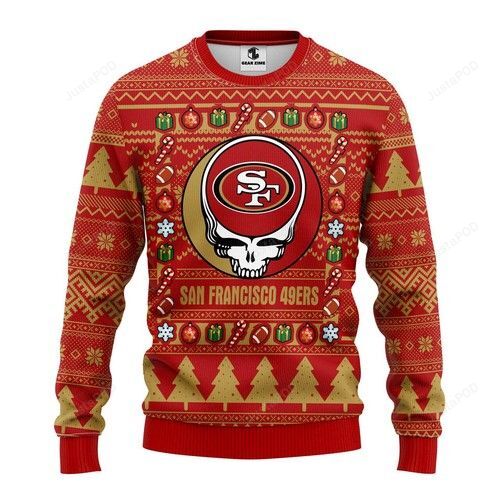 Nfl San Francisco 49ers Grateful Dead Ugly Christmas Sweater Nfl San Francisco 49ers Grateful Dead Ugly Christmas Sweater