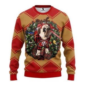 Nfl San Francisco 49ers Pug Dog Ugly Christmas Sweater