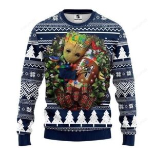 Nfl Seattle Seahawks Groot Hug Ugly Christmas Sweater