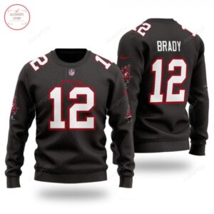 NFL Tampa Bay Buccaneers #12 Brady Ugly Christmas Sweater