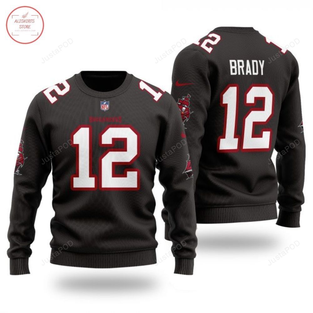 NFL Tampa Bay Buccaneers #12 Brady Ugly Christmas Sweater NFL Tampa Bay Buccaneers #12 Brady Ugly Christmas Sweater